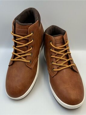 Polo Ralph Lauren Polo Court Sneaker Boot Youth Size 5M Brown Tan Lace Up